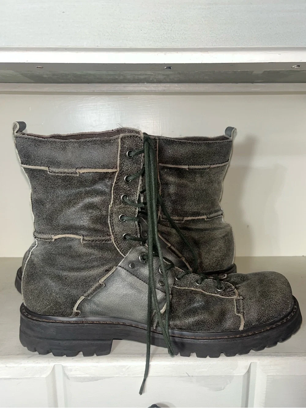 Bed Stu Men’s Leather Distressed Boots Size 13